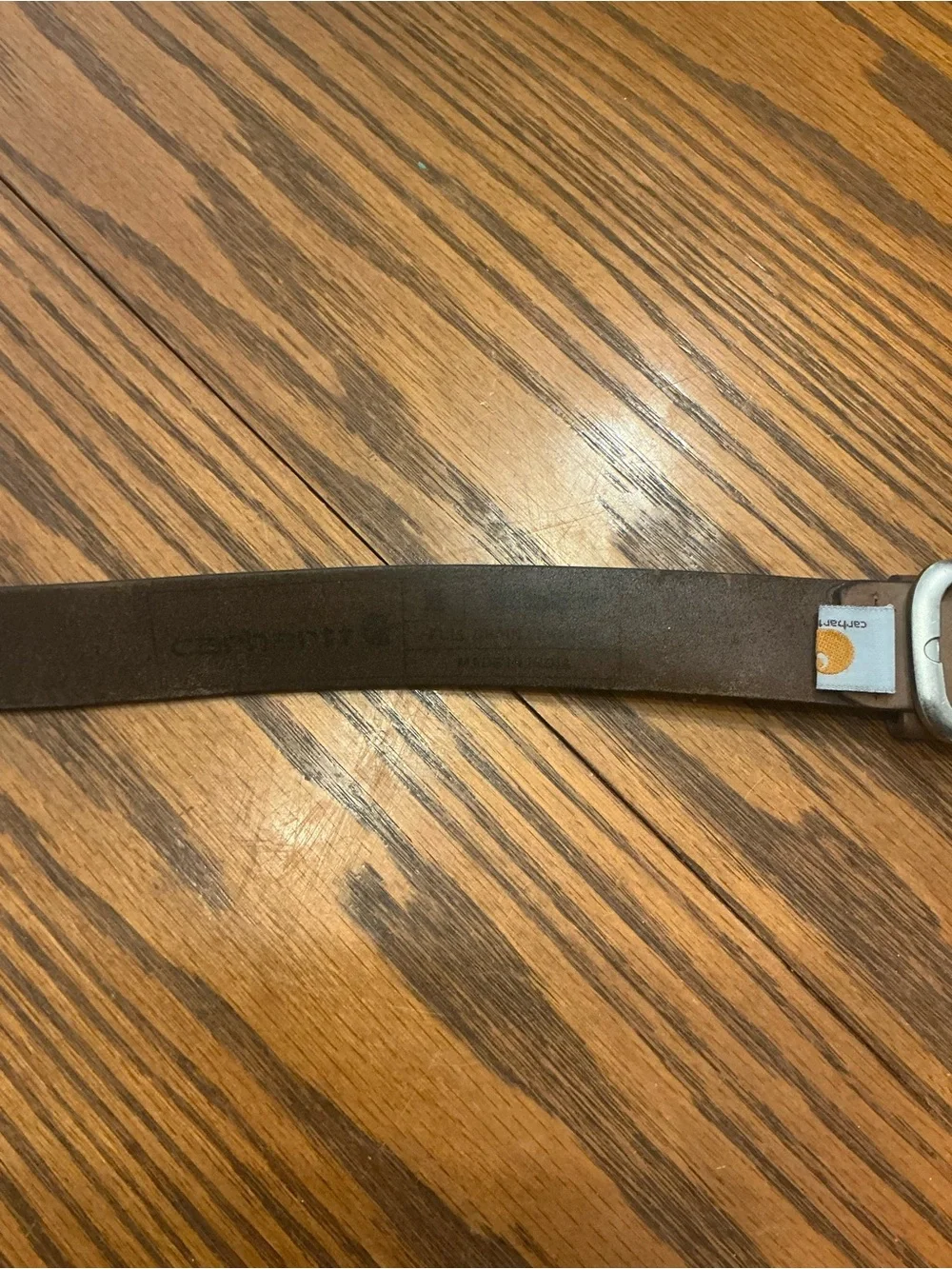 Carhartt WB5518-W Full Grain Leather Men's Belt Sz XL Brown